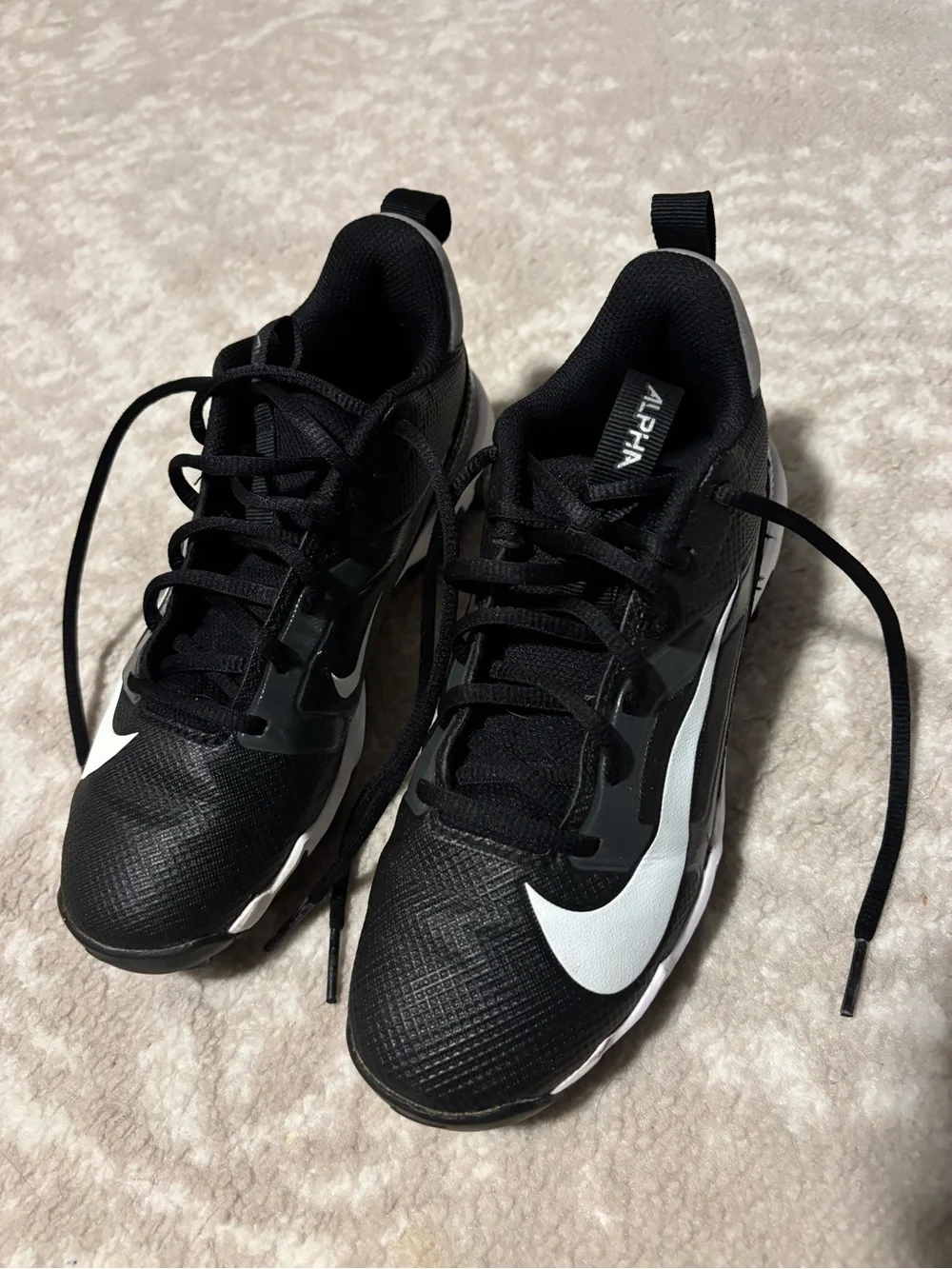 Nike Black/White Kids' Football Cleats for Boys